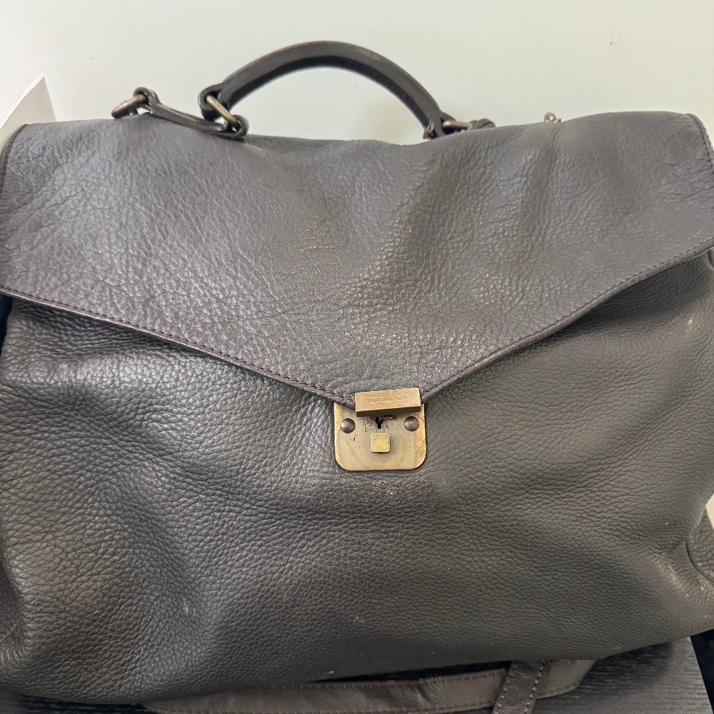 Burberry leather bag laptop